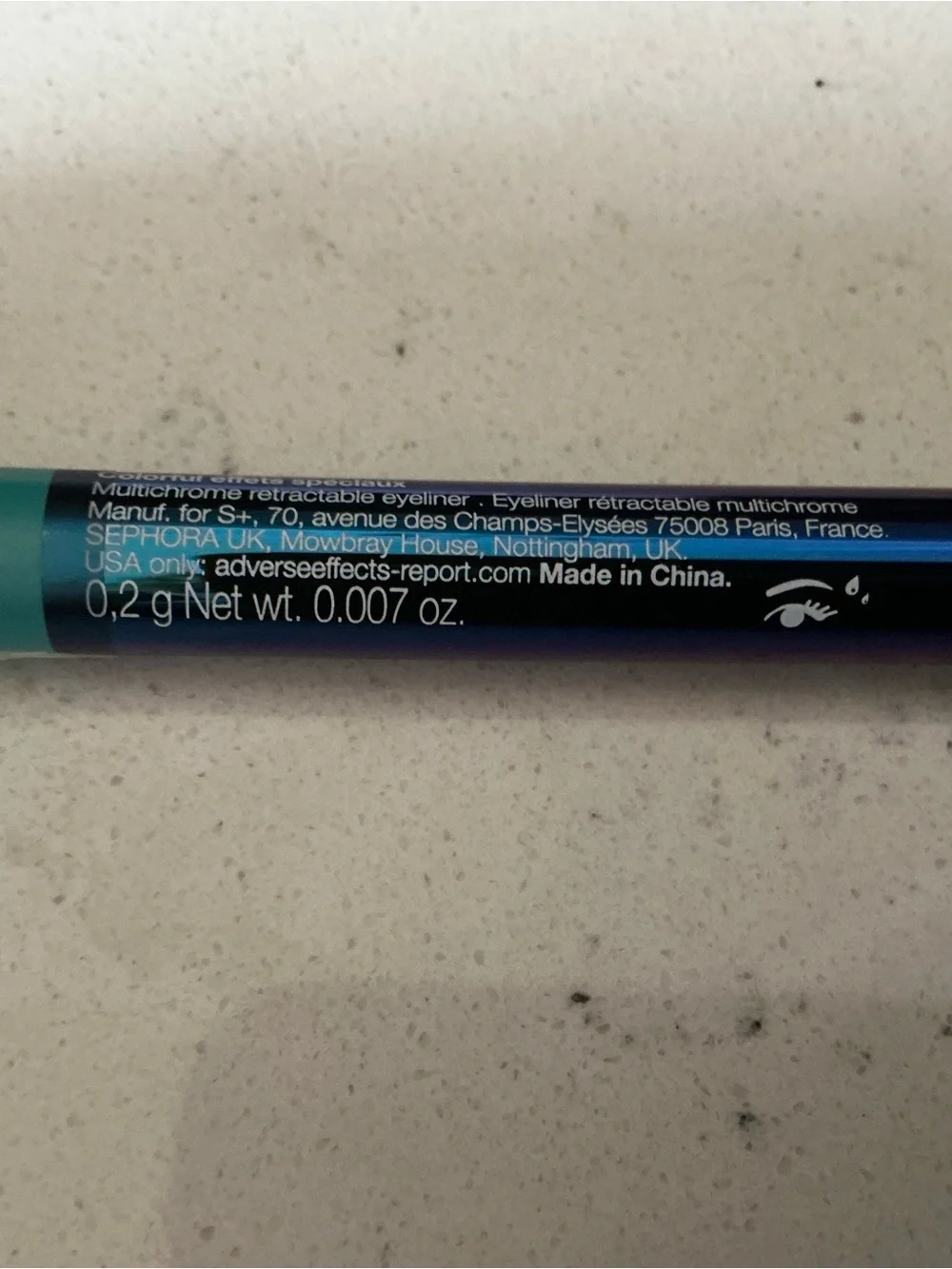 Sephora 12 hr colorfull special effects multichrome eyeliner Green Aurora